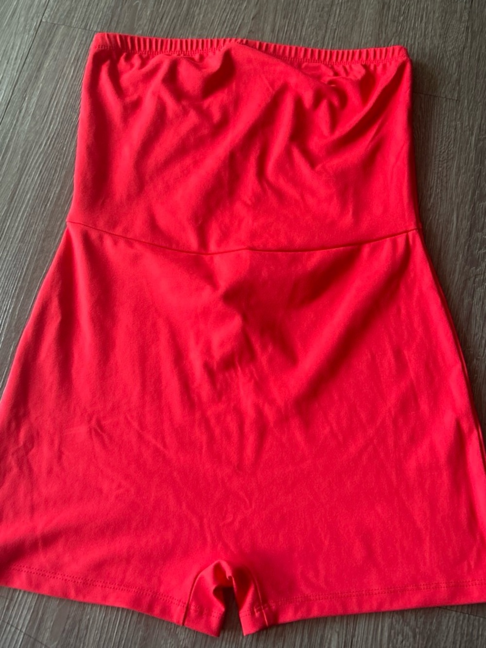 wild fable Strapless Red Romper